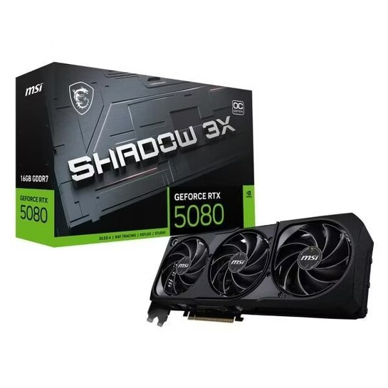 Видеокарта MSI GeForce RTX 5080 SHADOW 3X OC 16GB