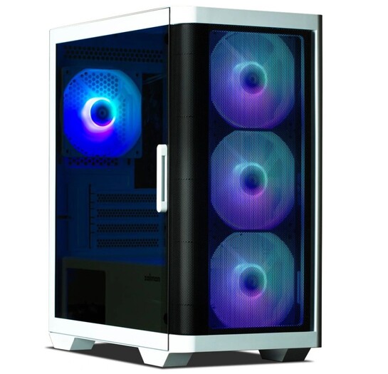 Корпус ПК ZALMAN M4 White 4argb + контролёр