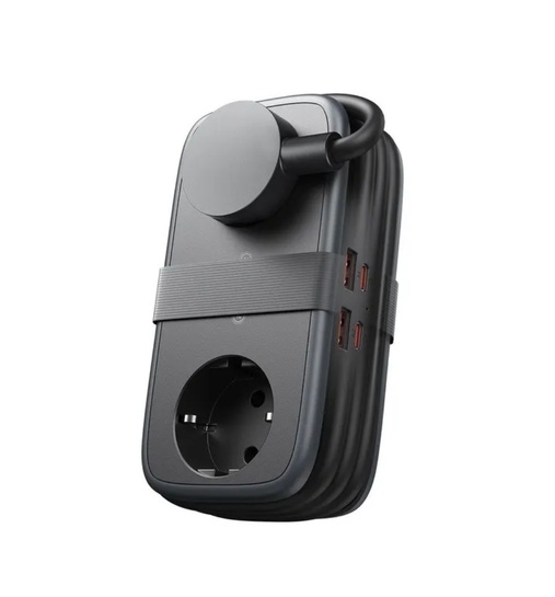 Удлинитель NTONPOWER GaN 22.5W, 2 розетки + 4 USB, 1.5 м (из-за рубежа, по картам банков-партнеров)