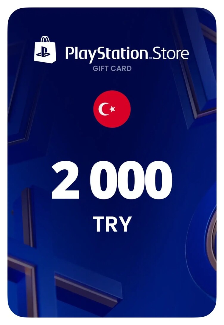 Карта оплаты Playstation Store 2000 TRY