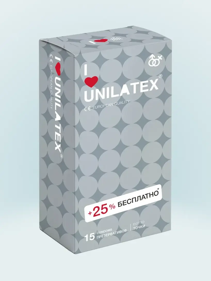 Презервативы Unilatex Dotted 15 шт.