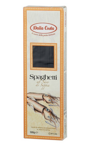 Макароны Dalla Costa Spaghetti с чернилами каракатицы, 500 г