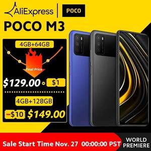 Смартфон Poco M3 4/64gb