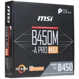 Материнская плата MSI B450M-A PRO MAX (3230₽ с Тинькофф)