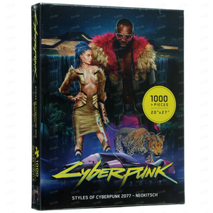 Скидки на пазлы в DNS (например, Cyberpunk 2077 Neokitsch 15+)