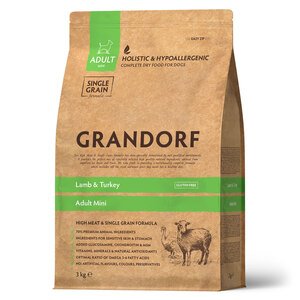 Возврат 43% на корм для собак Grandorf (напр., сухой корм для собак Grandorf Adult Mini ягненок и индейка, 3 кг + 2003 бонуса)