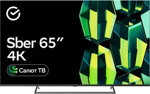 Телевизор Sber SDX-65U4125 65" 4K UHD, черный (цена с ozon картой)