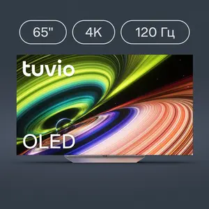 65” Телевизор Tuvio TO65UFGCV5, 4К ULTRA HD OLED Frameless, Google TV (цена с Я.Пэй/Альфой, зависит от аккаунта)