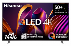 Телевизор 55" Hisense 55E7NQ PRO (QLED, 4K, 144гц, Смарт ТВ) 