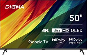 50" Телевизор Digma DM-LED50UQB31, QLED, 4K, Google TV (цена может отличаться в городах)