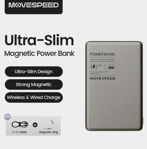 Портативный беспроводной магнитный аккумулятор MOVESPEED S05 5000mAh Slim MagSafe