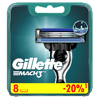 [СПб, возм. др.] Сменные кассеты для бритья GILLETTE Mach3, 8 шт.