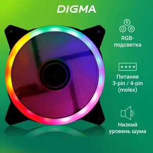 Кулер для пк Digma DFAN-FRGB3 120x120x25 (цена с ozon картой)