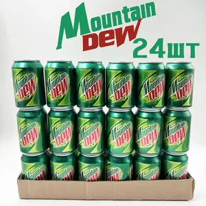 Газированный напиток Mountain Dew, 0.3 л, 24 шт, ж/б (Афганистан)