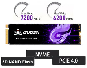 SSD GUDGA M2 1tb NVME накопитель PCI-E 4.0