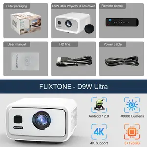 Проектор FlixTone D9W 3000 ANSI Full HD 1080P