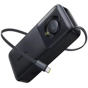 Внешний аккумулятор Baseus PPLSC01-20 (65 Вт, 20000 мАч, PD, встроенный выдвижной кабель Type-C)