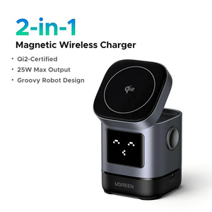 Беспроводная зарядная станция 2 в 1 Ugreen QI2 Uno MagSafe 25W