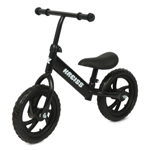 Двухколесный беговел Kreiss 12", черный/красный