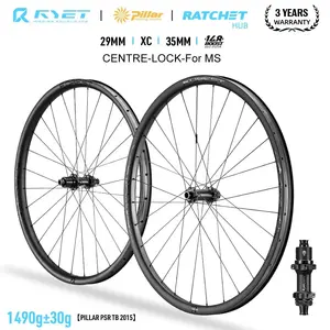 Карбоновые колеса RYET 29er FOREST MTB для горных велосипедов XD HG MS, ступица с усилением, 148 мм, 28H, 35 мм (с Озон картой, из-за рубежа)