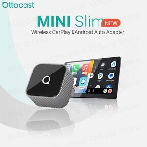 Беспроводной адаптер OTTOCAST Mini Slim Cube Wireless CarPlay Android Auto Adapter 2 in 1