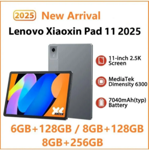 Планшет Lenovo Xiaoxin Pad 11 2025 6/128Гб, 11" 2.5K IPS, Dimensity 6300 (из-за рубежа, по карте Ozon)