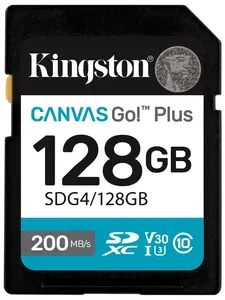 Карта памяти SD Kingston Canvas Go plus 128gb + 500₽ за отзыв (с ВБ кошельком)