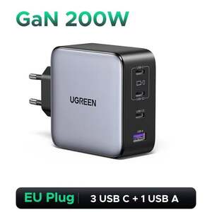 Зарядное устройство UGREEN X764 200W GaN, PD 3.1 140W