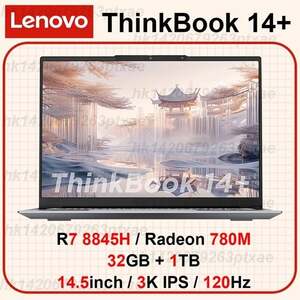 Ноутбук Lenovo ThinkBook 14+, 14.5", 32ГБ/1ТБ, R7 8845H, Radeon 780M