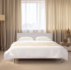 Двуспальная кровать Орматек со встроенным анатомическим основанием, ЛДСП Linea, 160х200 см (с Я.Пэй/Альфой, зависит от аккаунта) 