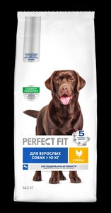 Сухой корм для собак Perfect Fit для средних и крупных пород с курицей, 14 кг