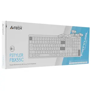 Клавиатура беспроводная ножничная A4Tech Fstyler FBX55C (с картой Ozon)