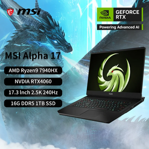 Игровой ноутбук MSI Alpha 17, 17.3", 16ГБ/1ТБ, R9 7940H, RTX 4060, Windows (без пошлины)