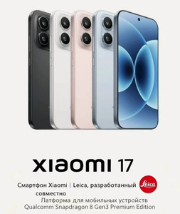Смартфон Xiaomi 17 12GB+256GB (6772₽ пошлина) 