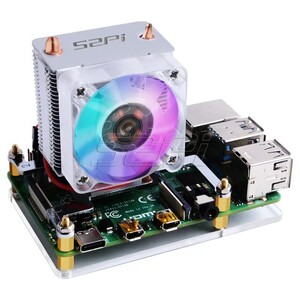RGB-кулер ICE Tower для Raspberry Pi 3B/3B+/4B (за 1381₽ для Raspberry Pi 5)