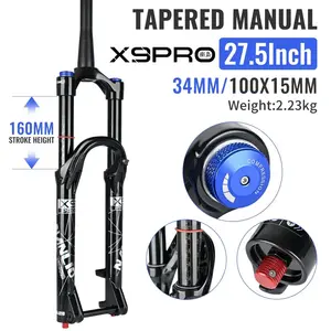 Вилка для велосипеда Nanlio X9 PRO 34MM 26 27.5 29 (с картой OZON, из-за рубежа)