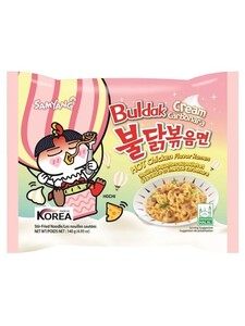 Корейская лапша быстрого приготовления SAMYANG Buldak со вкусом острой курицы и соусом крем карбонара (с картой OZON)