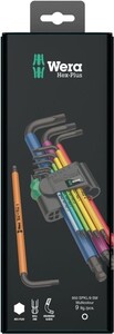 Набор Г-образных ключей Wera 950 SPKL/9 SM N Multicolour, метрических, BlackLaser, 9 предметов 