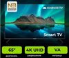 Телевизор 65" Hartens HTA-65QLED11B-HH24, QLED, 4K, Android TV (с картой OZON)