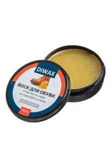 Воск для обуви DIWAX 60 мл бесцветный пчелиный, для полировки, восстановление и защита уход для гладкой кожи (с картой OZON)