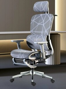 Кресло HICHAIR H909 Gery с регулируемым подголовником
