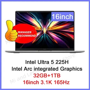 Ноутбук REDMI Book Pro 16 2025 (Intel Arc Graphics Ultra5-225H 32 ГБ 1 ТБ 16-дюймовый 3.1K 165 Гц) (из-за рубежа, пошлина ≈8066₽)