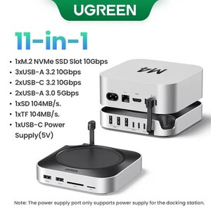 USB хаб UGREEN Docking Station для Mac Mini (из-за рубежа)