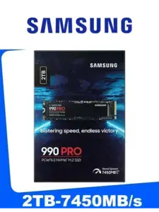 Внутренний SSD диск 2TБ  990 PRO PCIe 4.0 M.2 TLC (с ВБ кошельком, из-за рубежа, вероятно, неоригинальный)