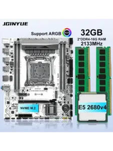 Материнская плата X99 с процессором Xeon E5 2680 V4 и 32 ГБ DDR4 RAM