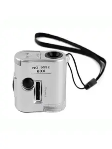 Микроскоп карманный 9592 60x со светодиодной и ультрафиолетовой подсветкой (с картой OZON)