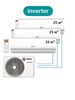 Инверторная сплит система на 3 комнаты roda RUI-3M27BB (с картой OZON)