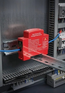 Автономный термоактивируемый огнетушитель-стикер для DIN-рейки (из-за рубежа)