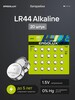 Батарейки тип LR44, LR1154 / Ergolux / 1,5V щелочные 20 шт.