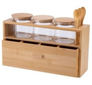 Набор банок на подставке Kitchen Collection с ящичком